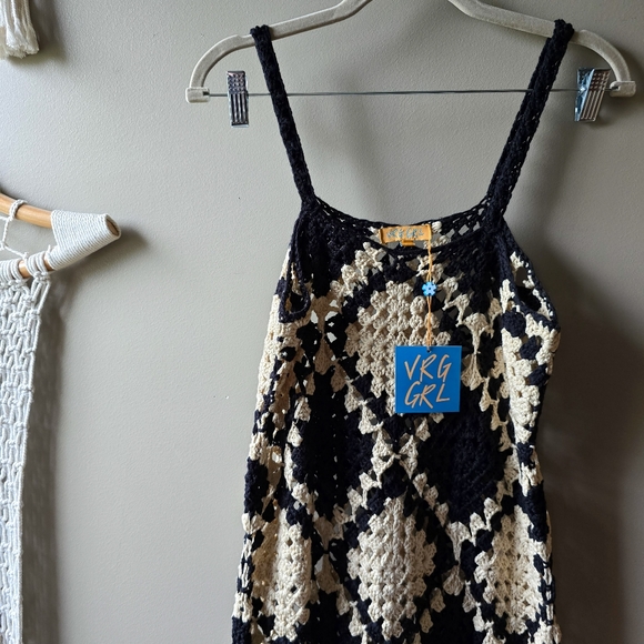 Verge Girl The Joni Crochet Maxi Dress Nwt - Picture 4 of 7